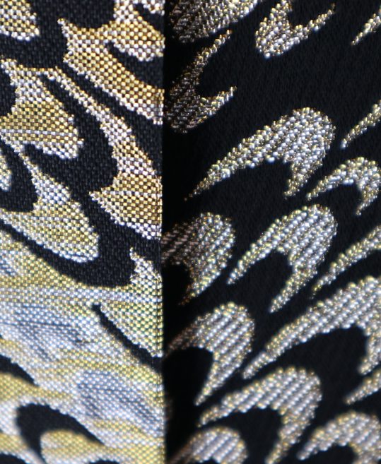 男性用袴単品レンタル(成人式・結婚式・卒業式)金銀黒の鱗柄[身長160cm対応]No.282